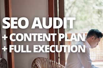 conduct a full SEO audit report and content plan