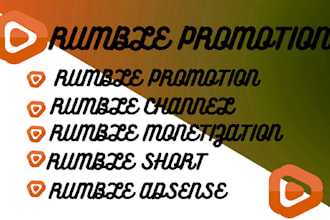 promote rumble live stream video, rumble channel and grow viewers