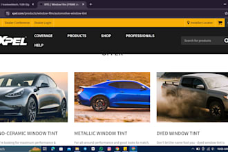 design professional car window tinting website automotive window tinting website