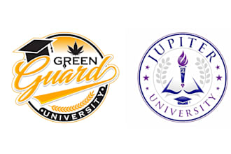 design unique high quality university logo with creative concept