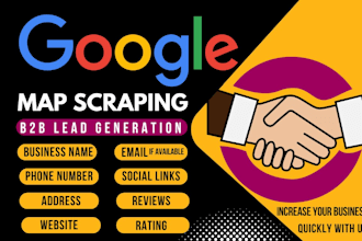 scrape google maps data for lead generation and b2b data extraction service