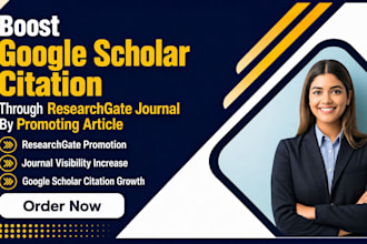 boost google scholar citation through research gate journal by promoting article