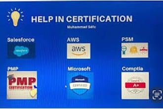 help get AWS, istqb cisco, pmp, and salesforce certification