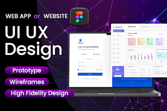 be your figma website ui ux design or web app design