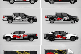 make professional car wrap design, van wrap design