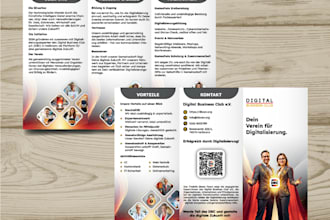 design professional business flyer, brochure, postcard, business card, etc