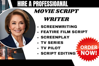 write scriptwriting movie script film script that catch large audience attention