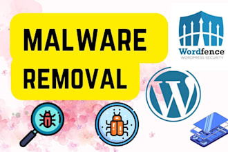 do malware removal or clean virus or  wordpress security or fix hacked site
