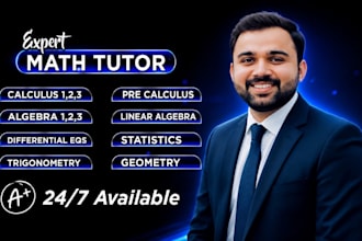 help in math discrete math calculus linear algebra statistics trigonometry