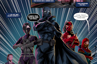 draw comic art and illustration