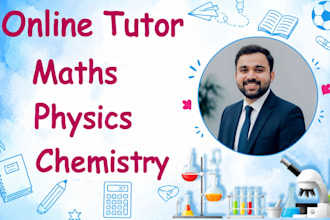 be your math physics chemistry calculus linear algebra discrete math tutor