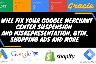 link shopify store with google merchant center fix misrepresentation issues