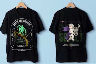 do custom graphic  t shirt and streetwear t shirt design