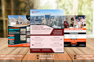 design corporate flyer and door hanger
