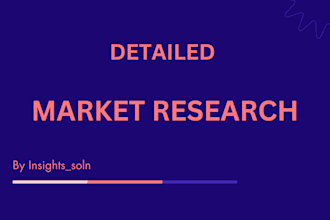 do market research, niche research, competitor analysis and market analysis