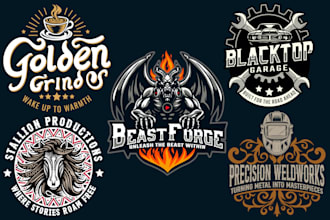 design professional vintage logo for your business