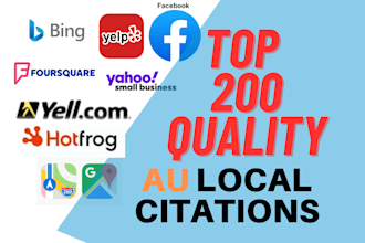 do top 200 au local SEO citations