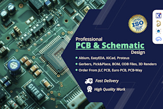 design pcb and schematic in altium, kicad, easyeda, and order from jlcpcb