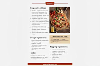 design write recipes for cookbook recipe and ebook food recipe design formatting