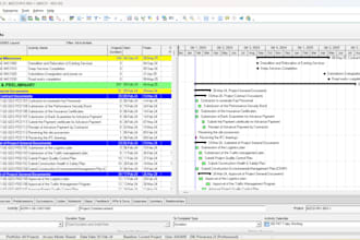 prepare construction schedules using primavera p6