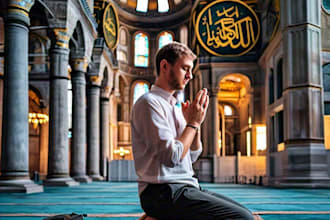 pray for you to god at hagia sophia mosque previously church