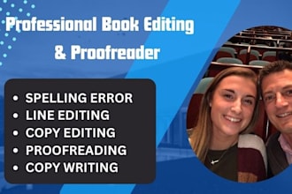 professional copy edit and proofread your novel or book and rewrite your writing