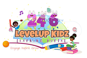 design kids preschool daycare childcare baby shop logo