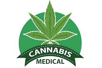design unique medical cannabis hemp weed marijuana cbd oil logo