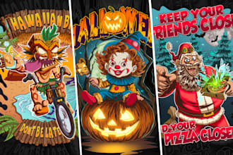 custom cartoon t shirt design unique and eye catching