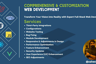 provide comprehensive, customized web development solutions