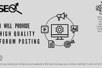 provide high quality do follow forum posting backlinks