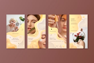 make brochures for beauty saloon, skin care, wellbeing, spa massage