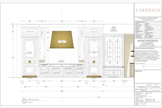 create millworks, kitchen cabinets, wardrobe, pantry and casework shop drawings