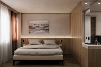 design boutique hotel rooms and lobby spaces