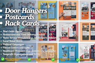 create awesome door hanger and rack card designs
