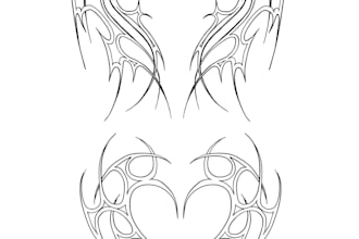 make an individual neo tribal tattoo design for you