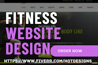 design fitness gym personal trainer yoga workout health wellness sports website
