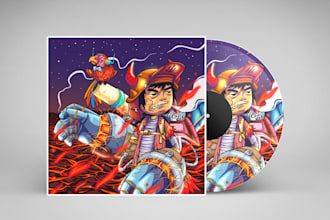illustration cover album indie music