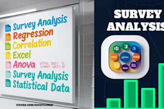 do survey analysis, questionnaire plotting, reporting writing for your project