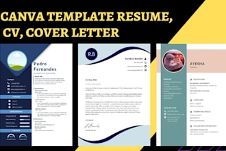 design professional resume, CV, and cover letter using canva