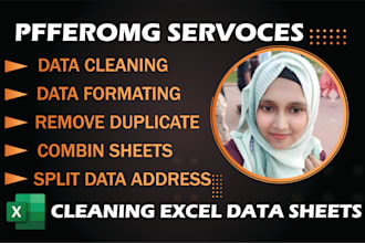 ms excel data cleaning, formatting, merge or split file