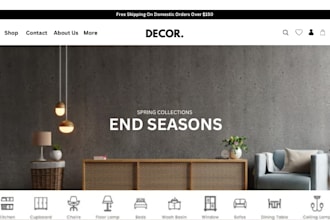 build furniture website home decor home interior shopify dropshipping store