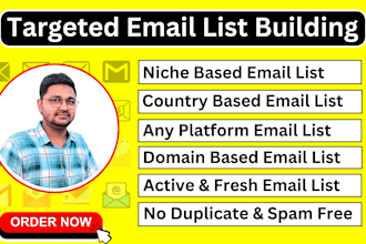 do niche targeted email list building and active bulk email collection