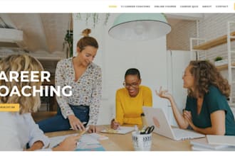 design life coaching website and fitness consultant website using wix