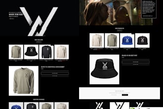 design streetwear clothing brand website, streetwear clothing store