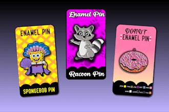 design enamel pin, lapel pin backing card for you