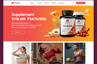 design nutraceutical shopify health supplement sarms store peptide website
