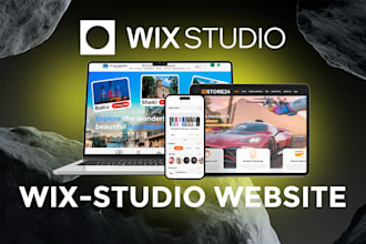 build wix studio responsive website,manually or from figma,xd