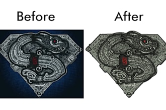 do professional embroidery digitizing in dst, emb, pes, jef, exp formats