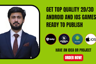 provide top quality 2d, 3d android and ios games ready for release